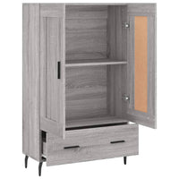 Thumbnail for Highboard Grau Sonoma 69,5x31x115 cm Holzwerkstoff