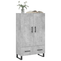 Thumbnail for Highboard Betongrau 69,5x31x115 cm Holzwerkstoff