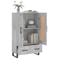 Thumbnail for Highboard Betongrau 69,5x31x115 cm Holzwerkstoff
