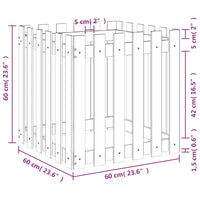 Thumbnail for Pflanzkübel Latten-Design 60x60x60 cm Kiefernholz Imprägniert