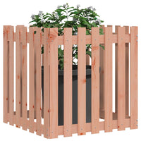 Thumbnail for Pflanzkübel Lattenzaun-Design 70x70x70 cm Massivholz Douglasie