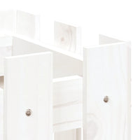 Thumbnail for Hochbeet Lattenzaun-Design Weiß 100x30x30 cm Massivholz Kiefer