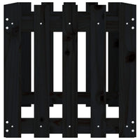 Thumbnail for Hochbeet Latten-Design Schwarz 100x50x50 cm Massivholz Kiefer