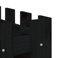 Thumbnail for Hochbeet Latten-Design Schwarz 100x50x50 cm Massivholz Kiefer