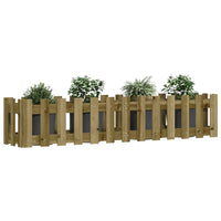 Thumbnail for Hochbeet Lattenzaun-Design 150x30x30 cm Kiefernholz Imprägniert