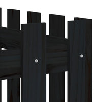 Thumbnail for Hochbeet Latten-Design Schwarz 150x50x70 cm Massivholz Kiefer
