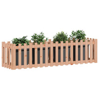 Thumbnail for Hochbeet Lattenzaun-Design 200x50x50 cm Massivholz Douglasie