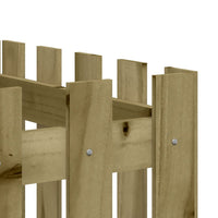 Thumbnail for Hochbeet Lattenzaun-Design 200x50x70 cm Kiefernholz Imprägniert