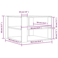 Thumbnail for Couchtisch Grau Sonoma 59,5x59,5x40 cm Holzwerkstoff