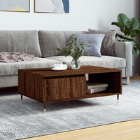 Thumbnail for Couchtisch Braun Eichen-Optik 90x60x35 cm Holzwerkstoff