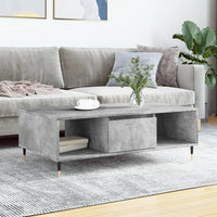 Thumbnail for Couchtisch Betongrau 104x60x35 cm Holzwerkstoff
