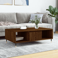 Thumbnail for Couchtisch Braun Eichen-Optik 104x60x35 cm Holzwerkstoff