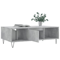 Thumbnail for Couchtisch Betongrau 104x60x35 cm Holzwerkstoff