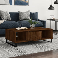 Thumbnail for Couchtisch Braun Eichen-Optik 104x60x35 cm Holzwerkstoff