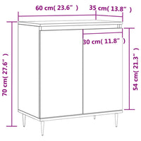 Thumbnail for Sideboard Räuchereiche 60x35x70 cm Holzwerkstoff