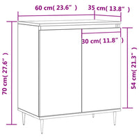 Thumbnail for Sideboard Braun Eichen-Optik 60x35x70 cm Holzwerkstoff