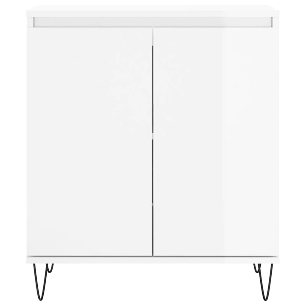 Sideboard Hochglanz-Weiß 60x35x70 cm Holzwerkstoff