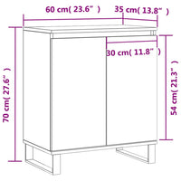 Thumbnail for Sideboard Grau Sonoma 60x35x70 cm Holzwerkstoff