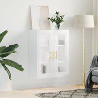 Thumbnail for Wandschrank Hochglanz-Weiß 69,5x34x90 cm