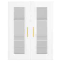 Thumbnail for Wandschrank Hochglanz-Weiß 69,5x34x90 cm