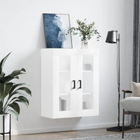 Thumbnail for Wandschrank Hochglanz-Weiß 69,5x34x90 cm
