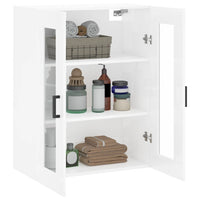 Thumbnail for Wandschrank Hochglanz-Weiß 69,5x34x90 cm