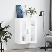Thumbnail for Wandschrank Hochglanz-Weiß 69,5x34x90 cm