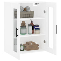Thumbnail for Wandschrank Hochglanz-Weiß 69,5x34x90 cm