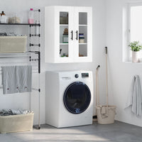 Thumbnail for Wandschrank Hochglanz-Weiß 69,5x34x90 cm