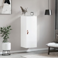 Thumbnail for Wandschrank Hochglanz-Weiß 34,5x34x90 cm