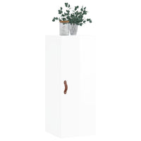 Thumbnail for Wandschrank Hochglanz-Weiß 34,5x34x90 cm