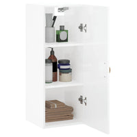 Thumbnail for Wandschrank Hochglanz-Weiß 34,5x34x90 cm