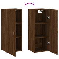 Thumbnail for Wandschrank Braun Eichen-Optik 34,5x34x90 cm