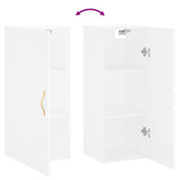Thumbnail for Wandschrank Weiß 34,5x34x90 cm