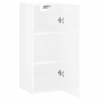 Thumbnail for Wandschrank Hochglanz-Weiß 34,5x34x90 cm