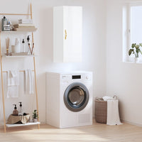 Thumbnail for Wandschrank Hochglanz-Weiß 34,5x34x90 cm