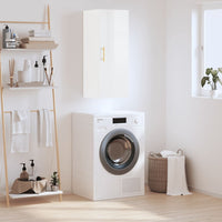 Thumbnail for Wandschrank Hochglanz-Weiß 34,5x34x90 cm
