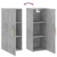 Thumbnail for Wandschrank Betongrau 34,5x34x90 cm