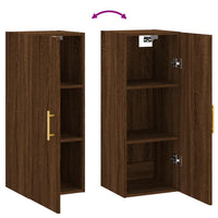 Thumbnail for Wandschrank Braun Eichen-Optik 34,5x34x90 cm