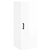 Thumbnail for Wandschrank Hochglanz-Weiß 34,5x34x90 cm