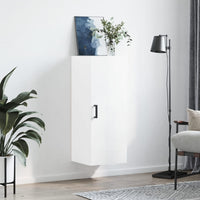 Thumbnail for Wandschrank Hochglanz-Weiß 34,5x34x90 cm