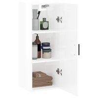Thumbnail for Wandschrank Hochglanz-Weiß 34,5x34x90 cm