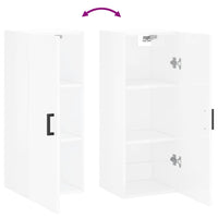 Thumbnail for Wandschrank Hochglanz-Weiß 34,5x34x90 cm