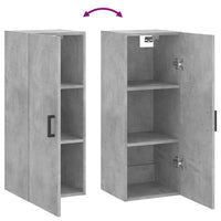 Thumbnail for Wandschrank Betongrau 34,5x34x90 cm