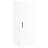 Thumbnail for Wandschrank Hochglanz-Weiß 34,5x34x90 cm