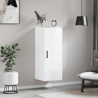 Thumbnail for Wandschrank Hochglanz-Weiß 34,5x34x90 cm