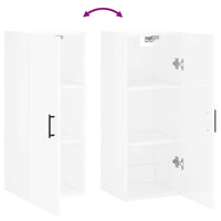 Thumbnail for Wandschrank Hochglanz-Weiß 34,5x34x90 cm