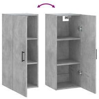 Thumbnail for Wandschrank Betongrau 34,5x34x90 cm