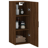 Thumbnail for Wandschrank Braun Eichen-Optik 34,5x34x90 cm