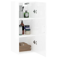 Thumbnail for Wandschrank Hochglanz-Weiß 34,5x34x90 cm